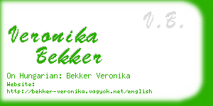 veronika bekker business card